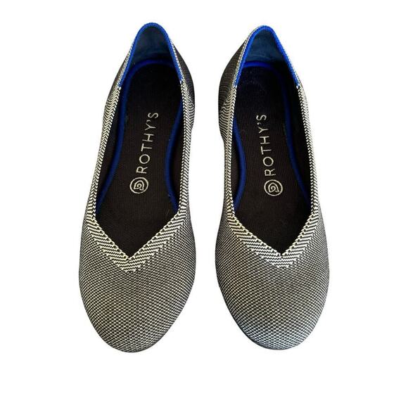 Rothy’s Classic Birdseye Round Toe Slip-On Ballet Flats Sz 8.5 Balletcore - Picture 1 of 5